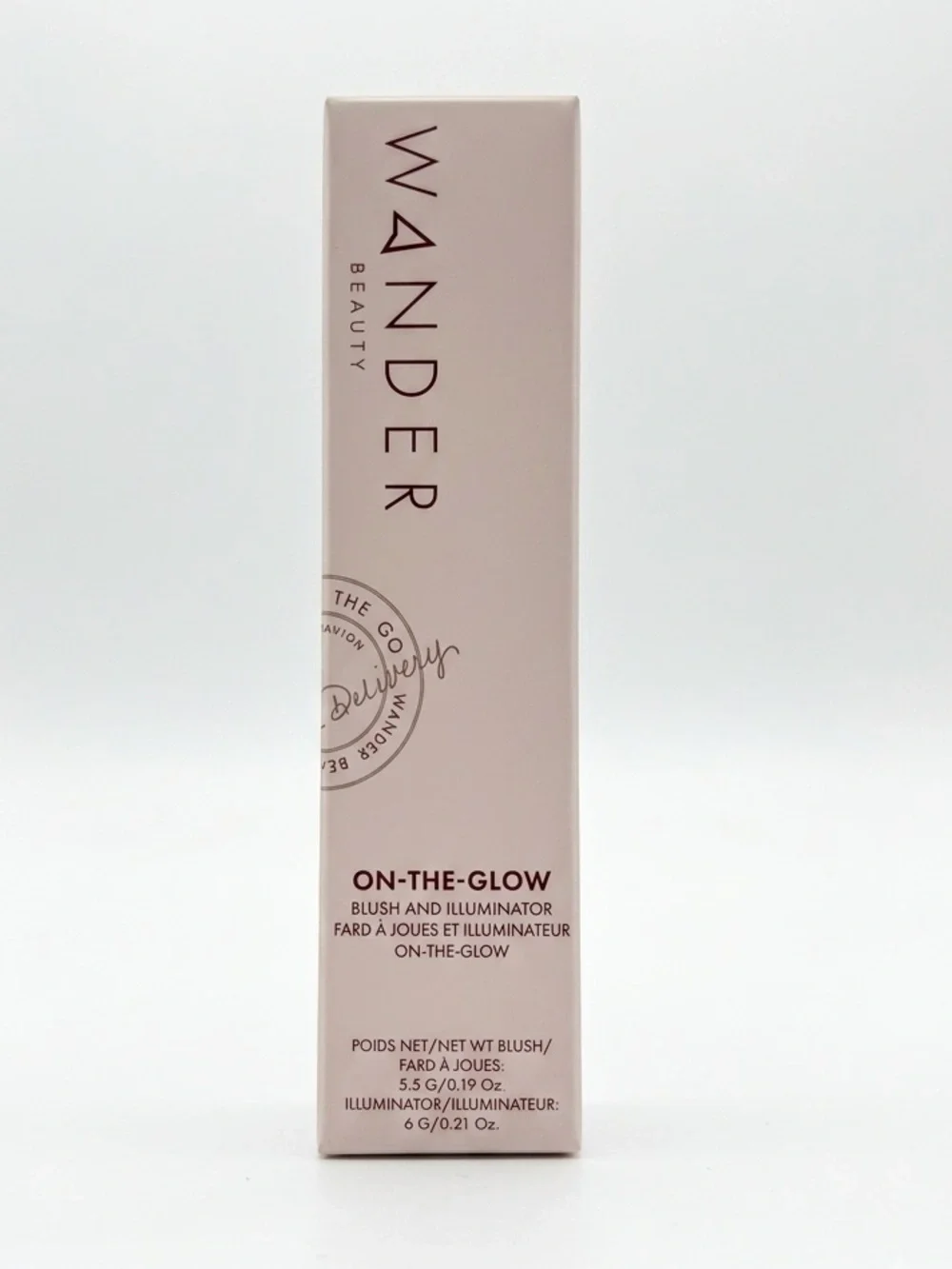 NIB Wander Beauty On-The-Glow Blush & Illuminator - Dusk / Nude Glow